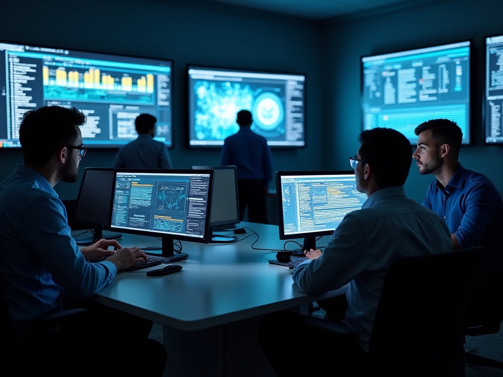 Team conducting disaster recovery drill